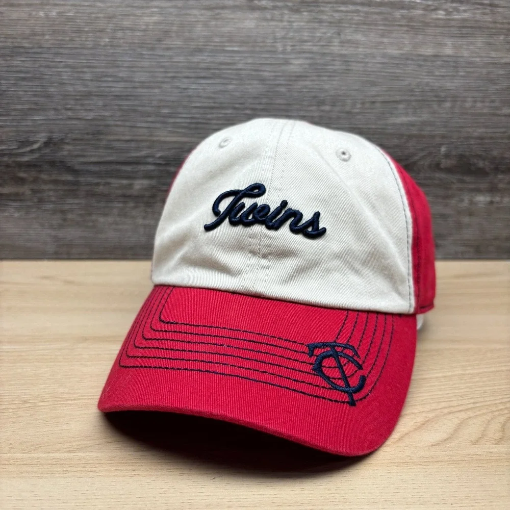 Minnesota Twins‎ Hat Cap Strap Back Womens Red MLB Baseball TC Logo Favorite